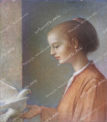 Девојка со гулаб