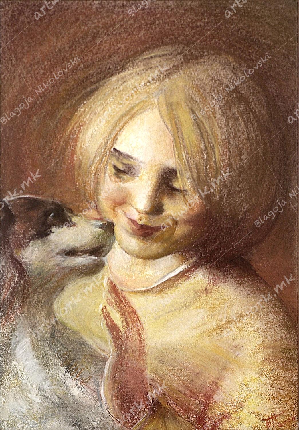Девојче со кученце